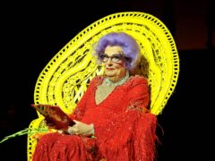 Barry Humphries as Dame Edna Everage (Tim Goode/PA)
