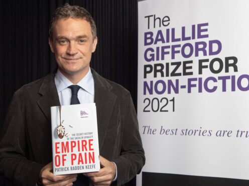 Patrick Radden Keefe has won the Baillie Gifford Prize for Non-Fiction 2021 (Belinda Lawley/PA)