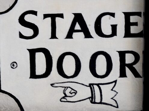 Stage door sign (PA)