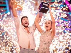 Rose Ayling-Ellis and Giovanni Pernice with the glitterball trophy (BBC)