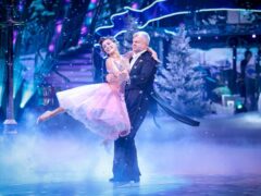 Adrian Chiles and dance partner Jowita Przystal (Guy Levy/BBC/PA)