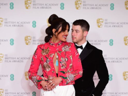 Priyanka Chopra and her husband Nick Jonas (Ian West/PA)