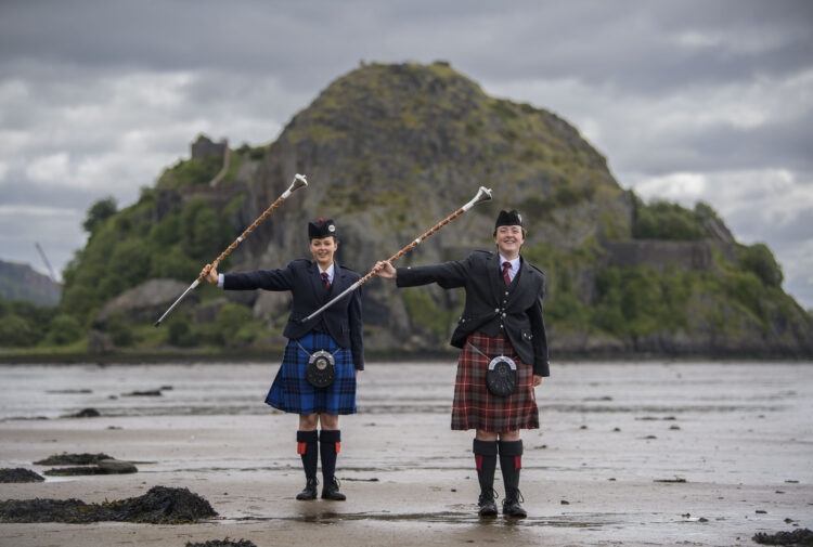 Scottish Pipe Band Championships - Rowan Murdoch and Beth Turner