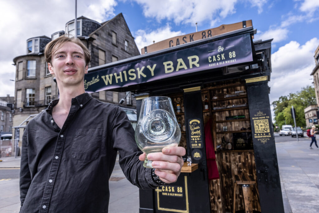 The world's smallest whisky bar in Edinburgh