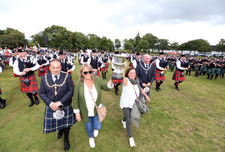 Scottish Pipe Band Championships parade