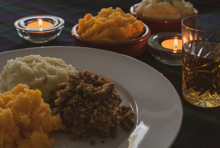 Whiskies for Burns Night - haggis and a dram