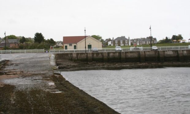 Broughty Ferry harbour.