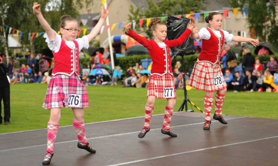 Highland dancers enjoy Ceres Highland Games. Image: Kim Cessford.