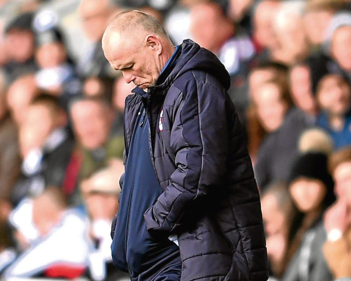 John Hughes during his short spell as Raith Rovers manager.