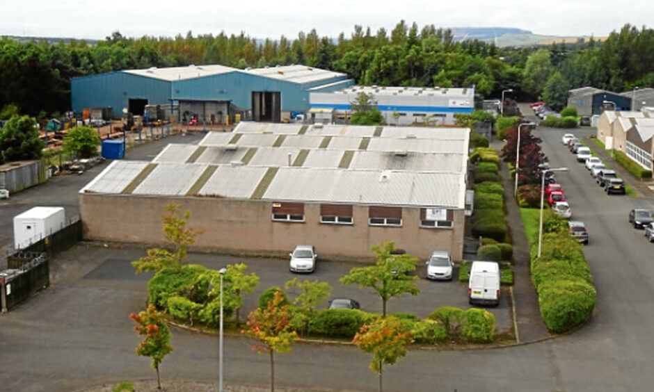 Units at Southfield Industrial Estate in Glenrothes.