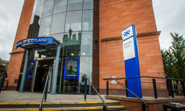 The former Bank of Scotland branch at West Marketgait in  Dundee. Image: Steve MacDougall/DC Thomson.