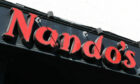 A Nando's restaurant sign.