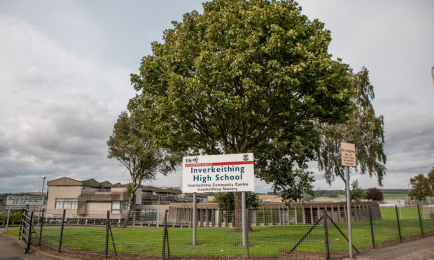 Inverkeithing High School will be replaced. Image: Steve MacDougall/DC Thomson.