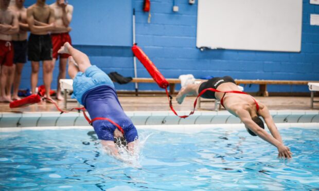 The pool at the Gardyne college campus has been in operation for decades. Image: Kris Miller/DC Thomson
