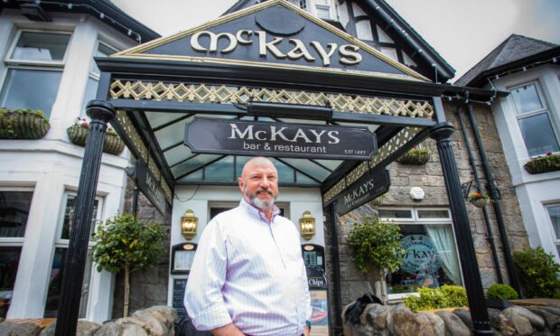 Richard Drummond, owner of McKays Hotel. Image: Steve MacDougall/DC Thomson.