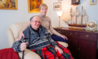Roger with wife June in their Crieff home. Image: Roger Cartwright.
