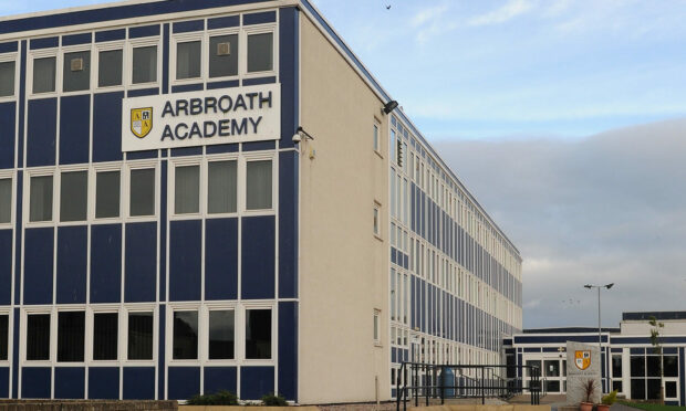 Arbroath Academy reported 53 bullying incidents last year. Image: DC Thomson.