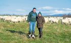 Neil and Debbie McGowan on their farm near Alyth