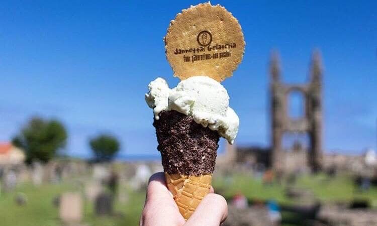 An ice cream from Jannetta's in St Andrews.