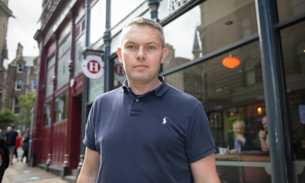 The owner of Henry's Coffee House in Dundee Jonathan Horne.