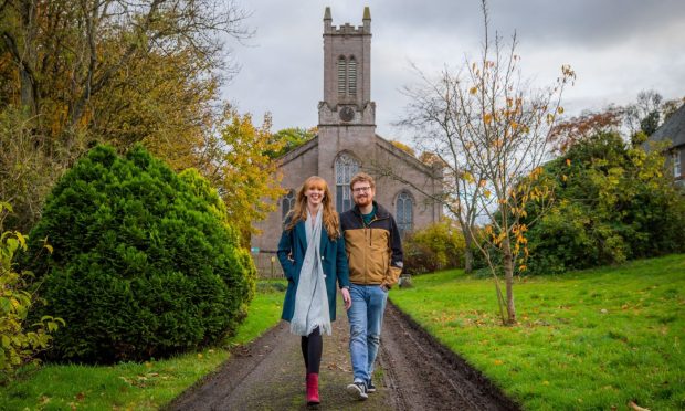 Lauren Runciman and husband Calum bought Stanley Church in 2020. Image: Steve MacDougall/DC Thomson