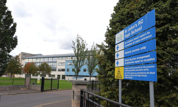 St John's RC High School in Dundee. Image: Dougie Nicolson/DC Thomson.