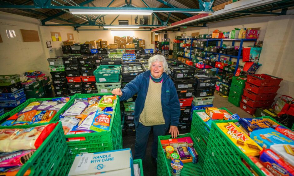 Marjorie Clark of Perth and Kinross Foodbank.