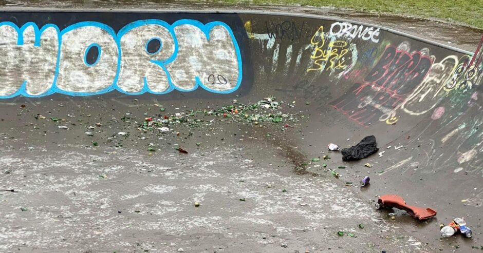 Glenrothes skatepark was repeatedly vandalised