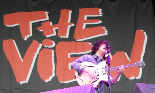 The View frontman Kyle Falconer performing at T in the Park in 2012.