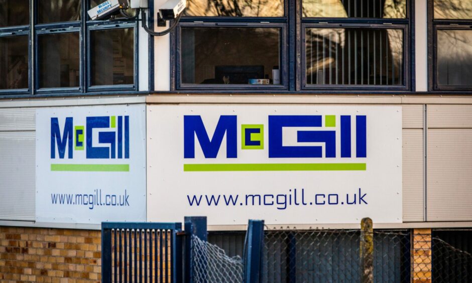 McGill offices in Dundee.