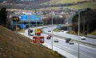 One southbound lane on the M90 was closed. Image: Steve Brown / DC Thomson.