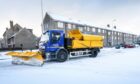 A gritter out and about in Douglas.