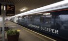 A sleeper train at Fort William - the service operates between London and Scotland