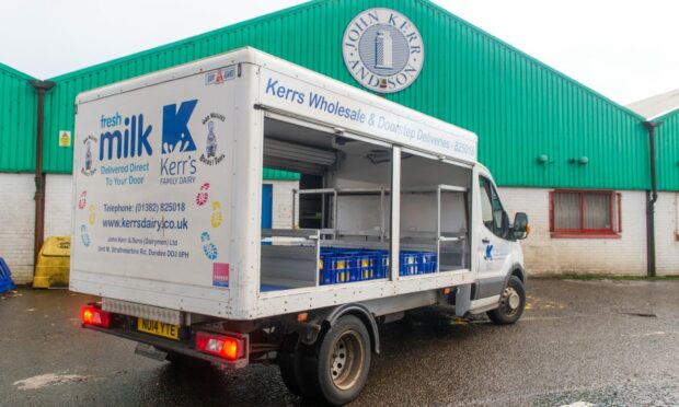 One of the Kerr's Family Dairy delivery vans.