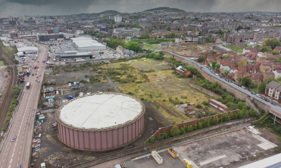 The former gas works has been selected as the preferred home of Dundee's Eden Project.