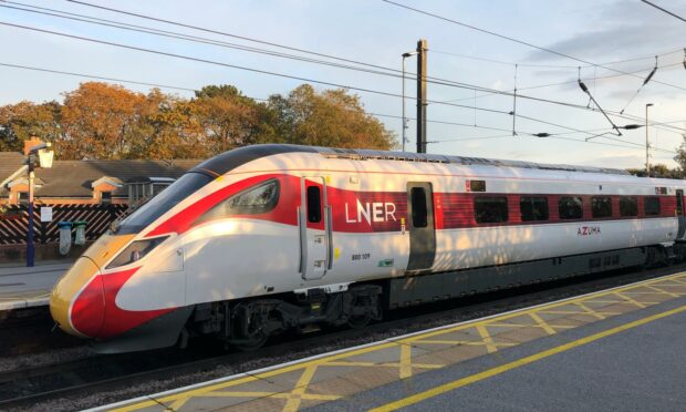 An LNER train - one company taking part in the promotion.