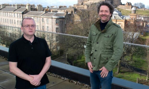 Dundee entrepreneurs Paddy Burns and Chris van der Kuyl.