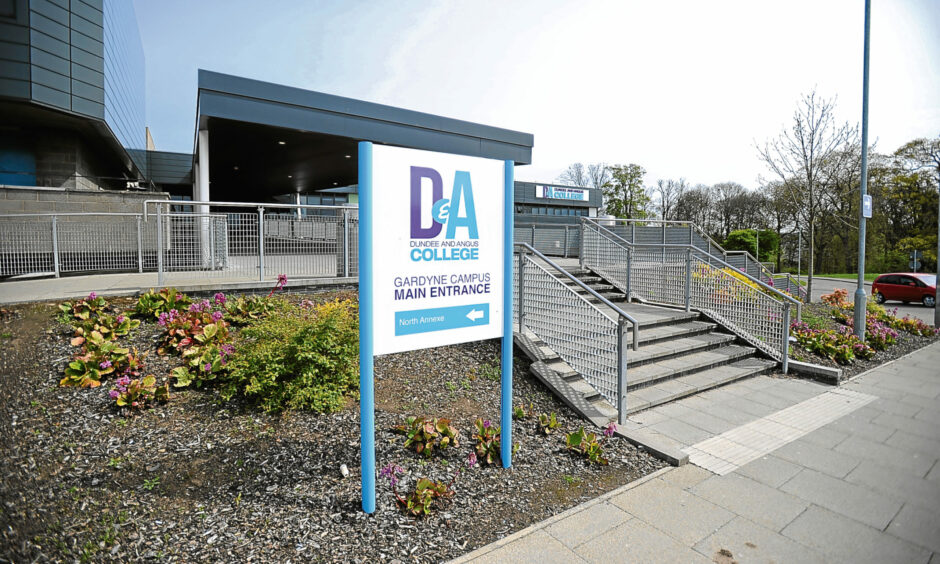 The D&A College Gardyne campus, where the pool is due to close.