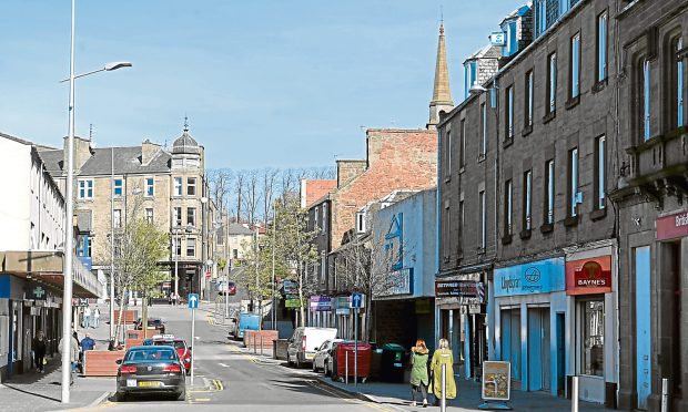 High Street in Lochee (stock image)