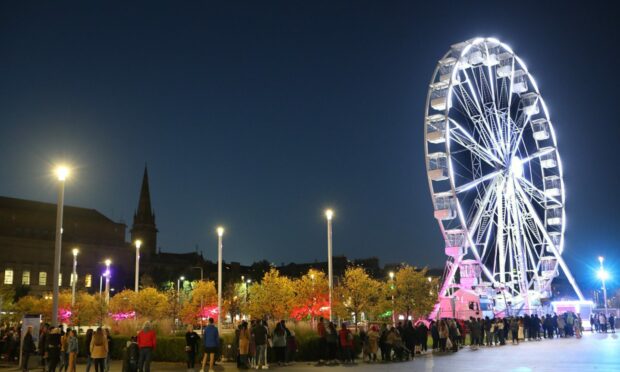 A big wheel, seen here in Slessor Gardens, is set to return in December as part of the city's Christmas entertainment.