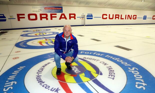 Forfar Indoor Sports owner Mike Ferguson at the rink for the weekend's opening bonspiel.