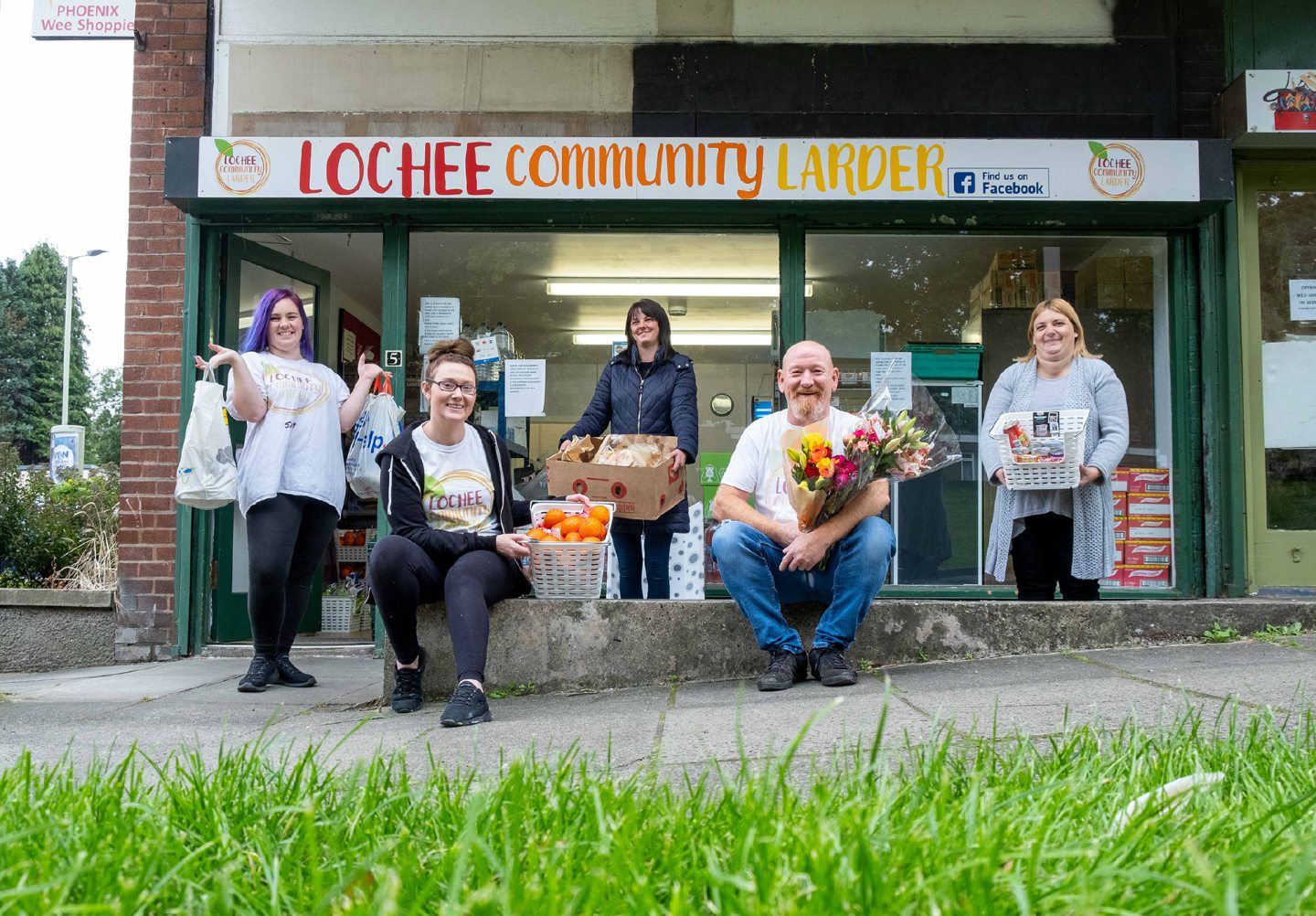 Volunteers at Lochee Community Larder in 2020. Image: Paul Reid.