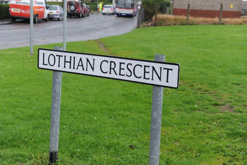 The incident happened on Lothian Crescent.