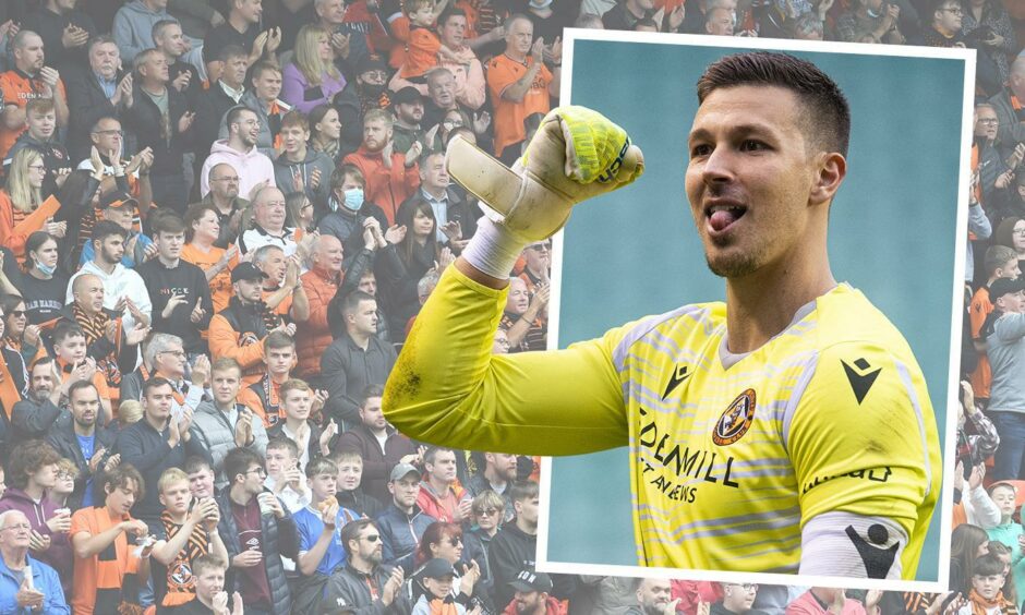 Dundee United keeper Benji Siegrist hailed the club's fans ahead of the Livingston clash