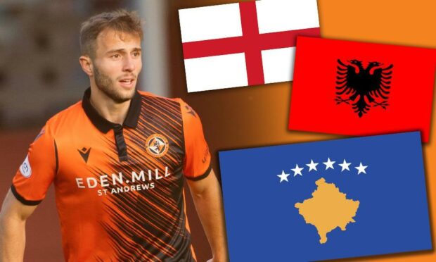 Dundee United star Flo Hoti has chosen to star for Kosovo ahead of England and Albania