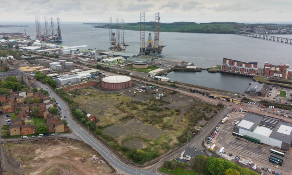 The old gas works on East Dock street which will be transformed by the Eden Project. 