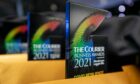 Courier Business Awards 2021 trophies.