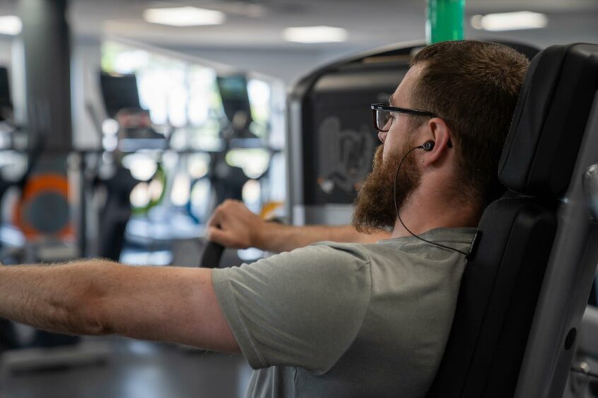 Man in a gym. Image in the article about Angus gym membership