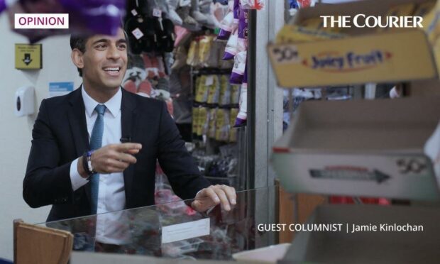 Like a Chancellor in a sweetie shop. Rishi Sunak after he delivered his budget. Photo: Lindsey Parnaby/PA Wire