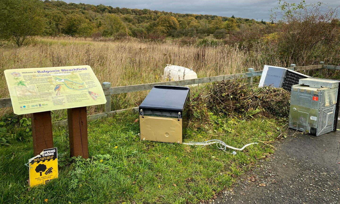 'No excuse' Former Fife landfill site targeted by flytippers
